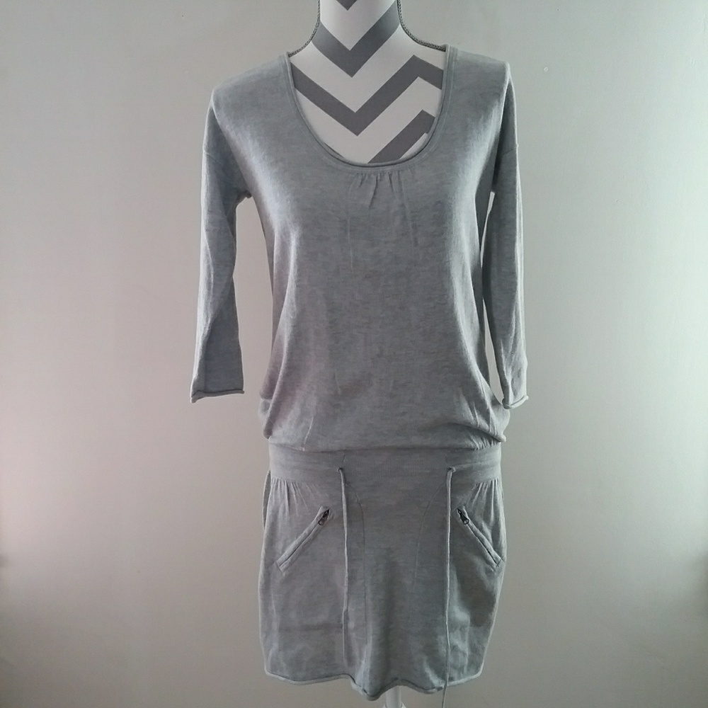 Athleta gray knit dress size XS